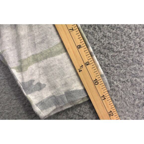 NWT Philosophy Tee Women's Medium Gray Cloud Camo Cozy V-Neck Soft Lounge Top - Picture 8 of 10